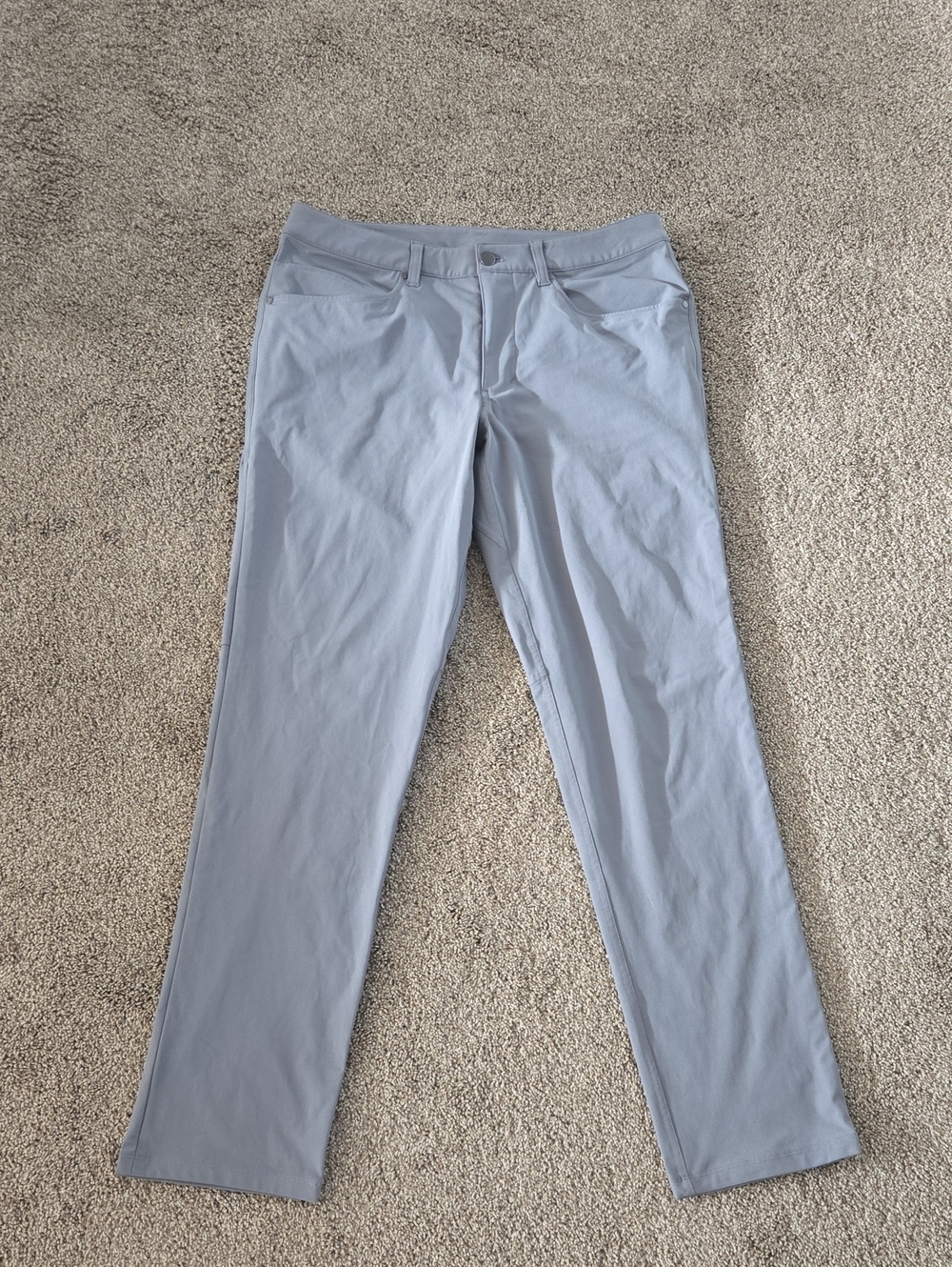 Lululemon Light Gray Straight Leg Pants Size 32